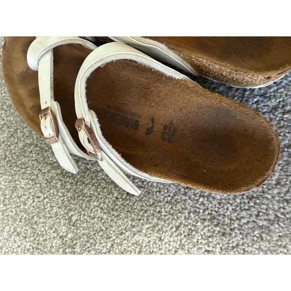 Birkenstock Mayari White Leather Sandals Kids Size EU33 2-2.5